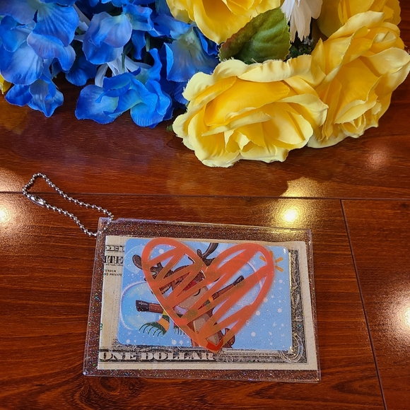 Keychain Wallet- Hearts - Picture 5 of 7